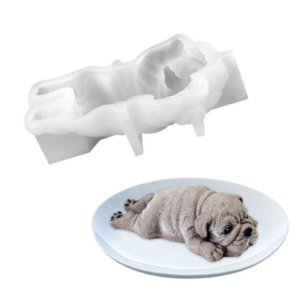 Милый собачий силиконовый форма для Мусса торт 3D Shar Pei форма ледяной пудинг со сливками Blast Chilling инструмент украшение для помадной глазури Shar Pei