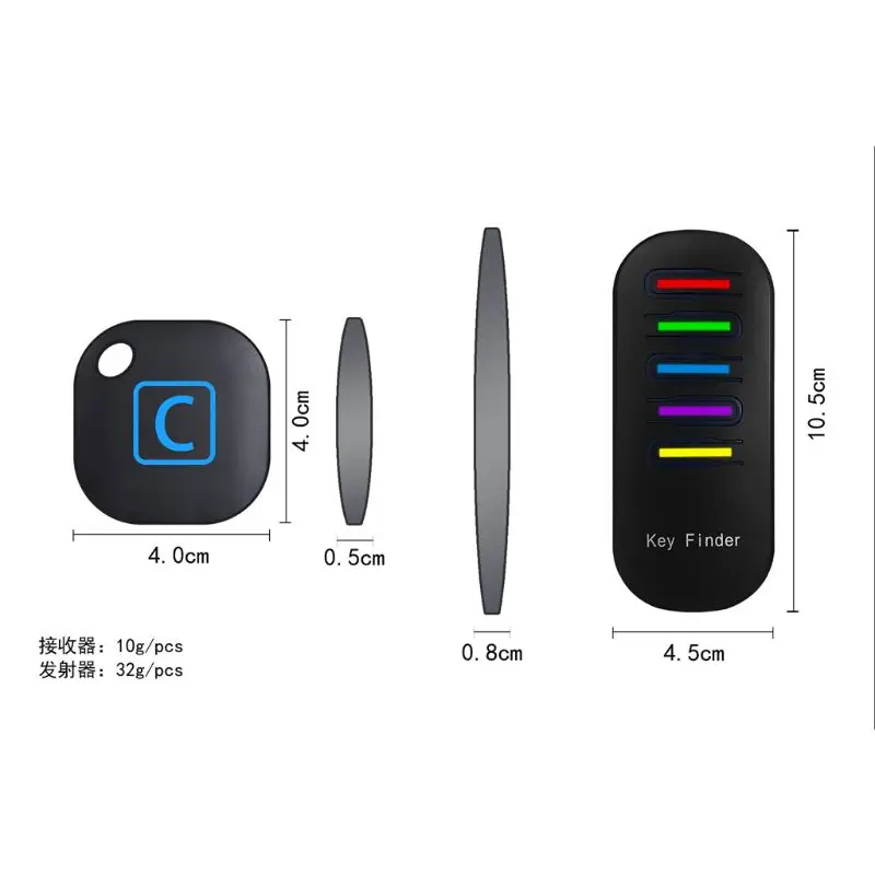 

Key Anti-lost Wireless Key Finder Receivers Keychain Key Tracker Item Locator Electronic Key Finder