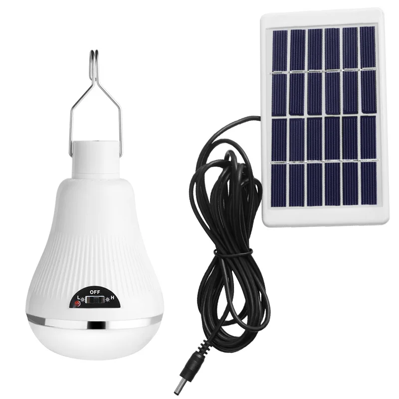 

Portable LED Solar Lamp Charge Solar Energy Light Panel Powered Emergency Bulb for Outdoor Garden Camping Tent Fishing