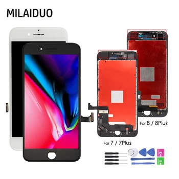 

LCD Display For iPhone 7 7Plus 8 8 Plus With 3D Touch Screen Digitizer Assembly Replacement Black White AAA Quality