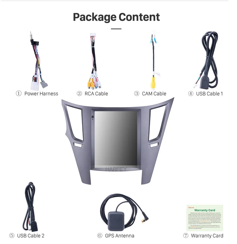 Perfect Harfey For 2010-2013 2014 Subaru Outback Android 9.1 Car Multimedia Player 9.7" GPS Navigation Backup camera Mirror Link 4G LTE 20