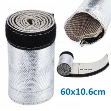 Металлический теплозащитный рукав изолированный провод шланг крышка обёрточная бумага ткацкий станок трубка 2Ft X 4," абсолютно и высококачественный алюминиевый наружный слой