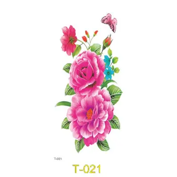 

Girls Original Photo Flower Waterproof Tattoo Stickers Cover Scars Wedding Photography Photo Studio Tattoo Stickers