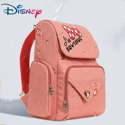Disney Розовый Милый Минни Путешествия Пеленки мешок Bolsas Maternidade коляска с водоотталкивающим покрытием сумка USB детских бутылочек мумия рюкзак