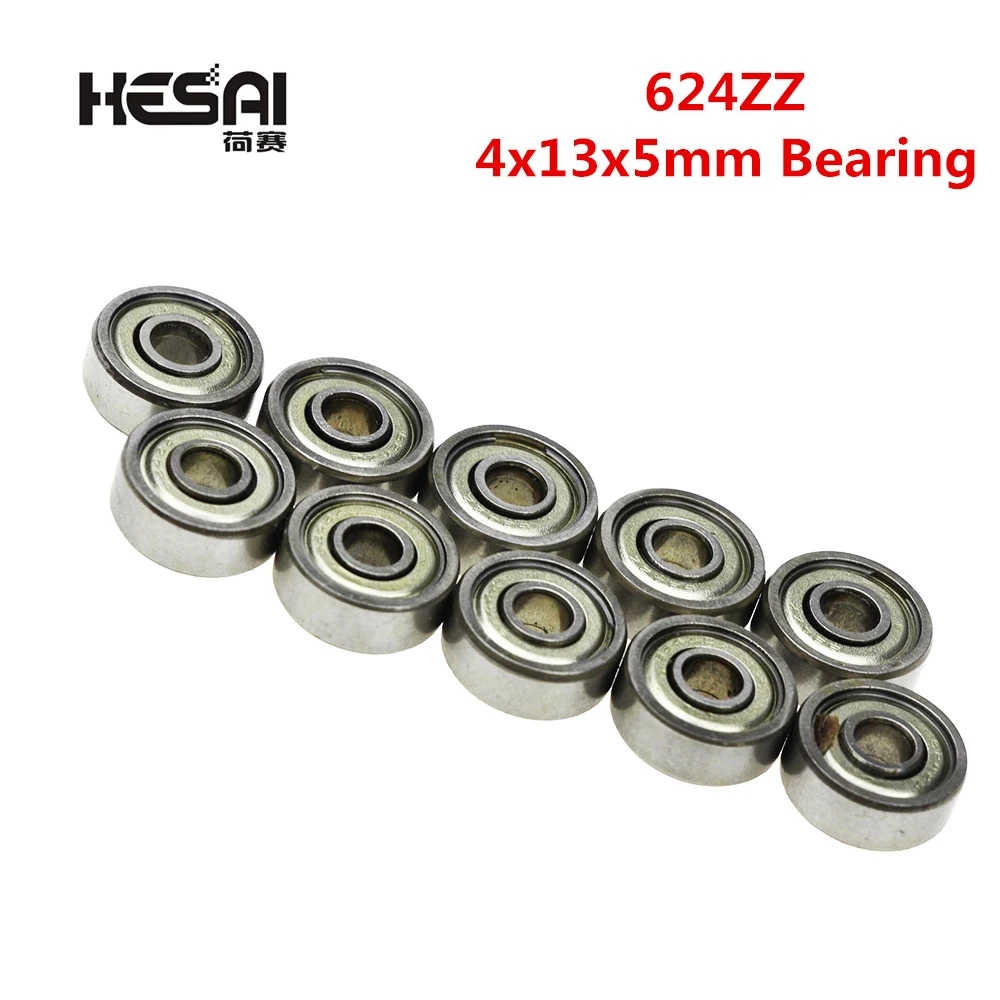 10PCS/LOT 624 624Z 624ZZ Ball Bearing 4*13*5mm Chrome Steel Bearing