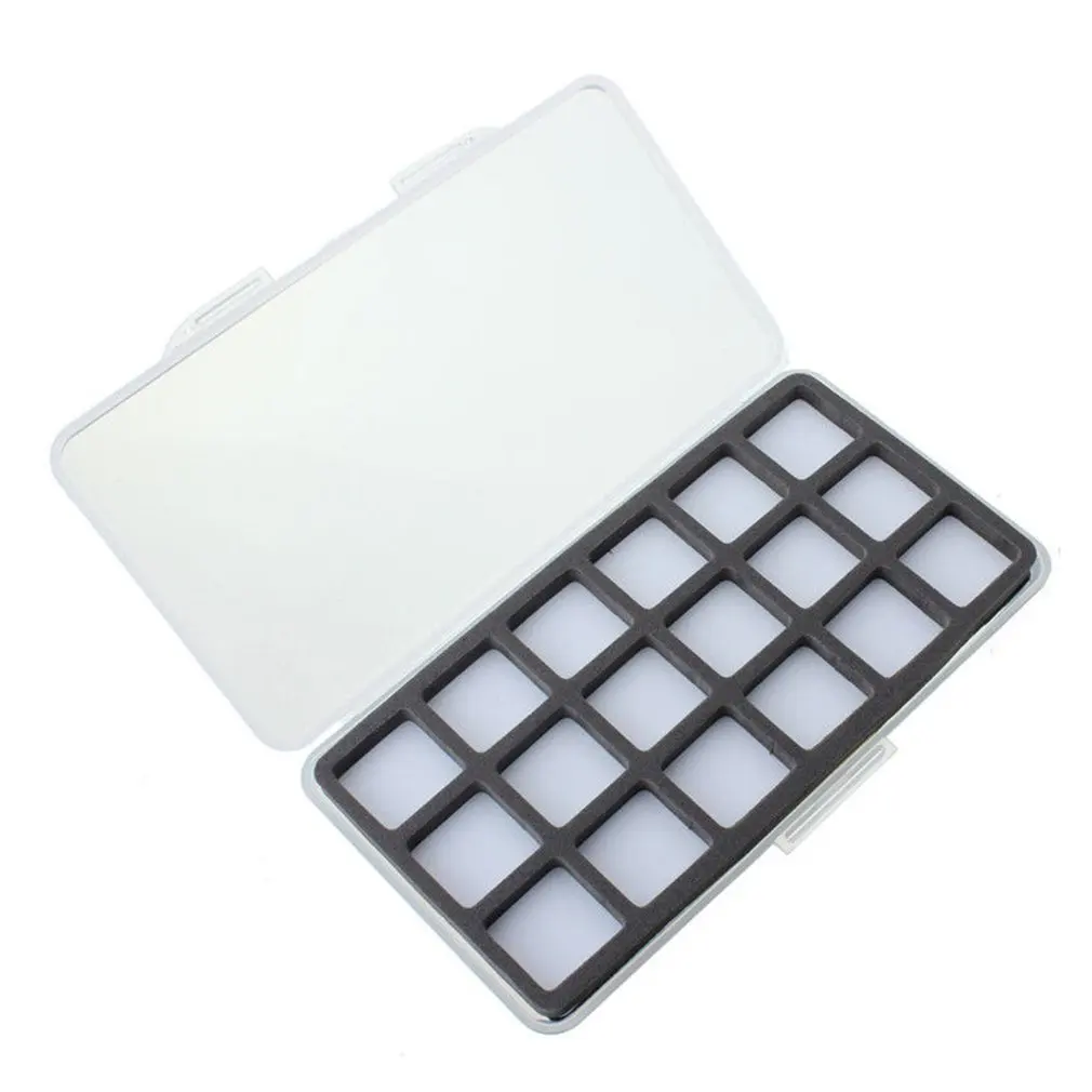 

fishing magnet Compartment Foam Insert Slim Plastic Fly Fishing Box 6 12 18 Slots Optional Hook Box Fly Box Fishing Tools Kit