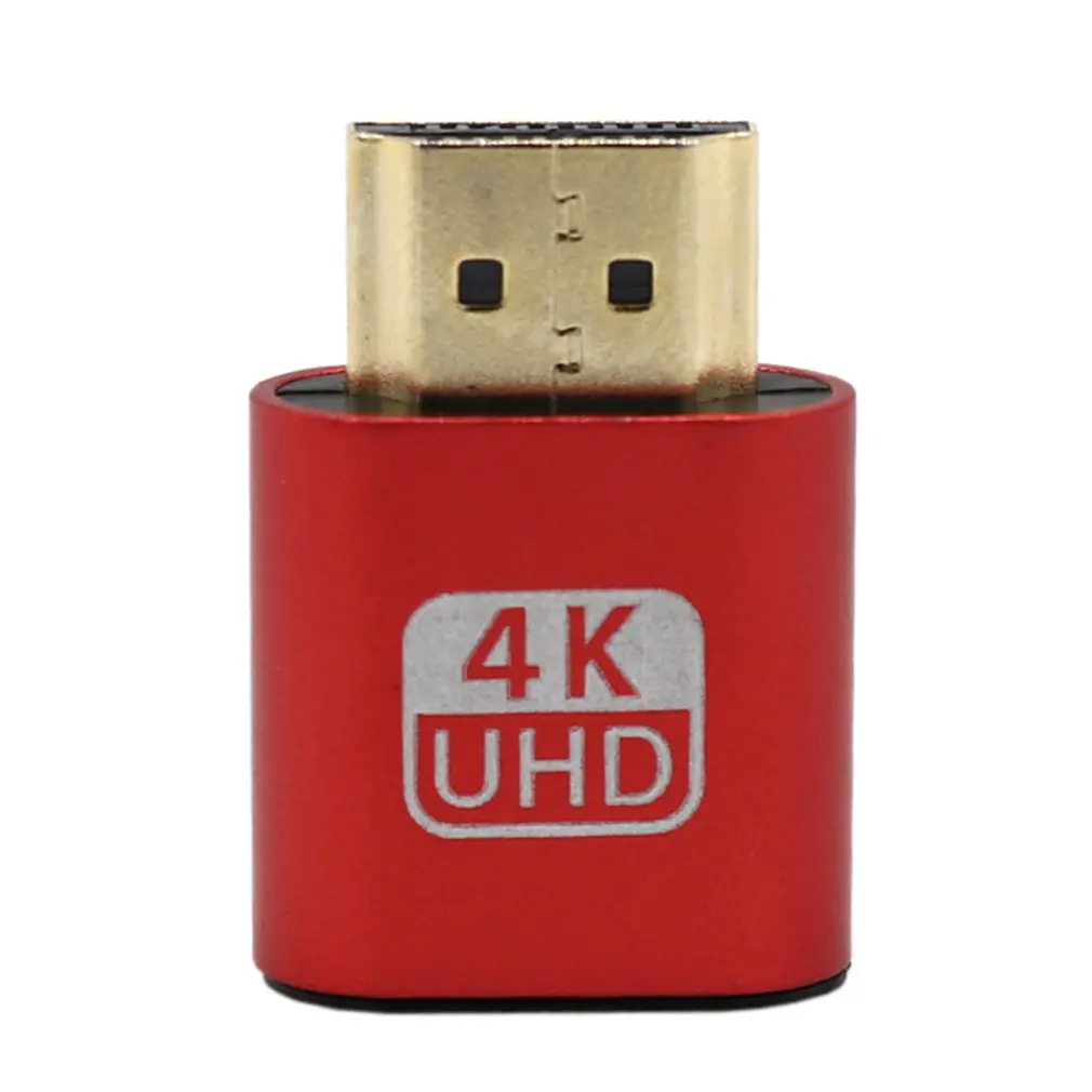 Изысканно разработанный прочный vga-адаптер для виртуального дисплея HDMI 1,4 DDC EDID пустышка разъем эмулятор отображения воспроизведения