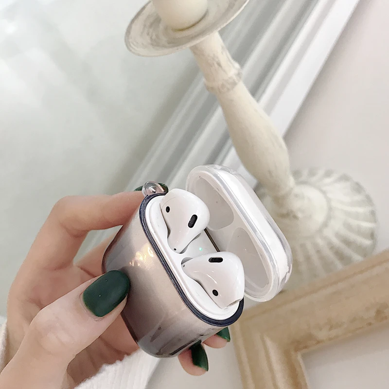 Простой градиентный прозрачный мягкий ТПУ чехол Airpods для Apple AirPods Pro 2 3 AirPods2 Air Pods