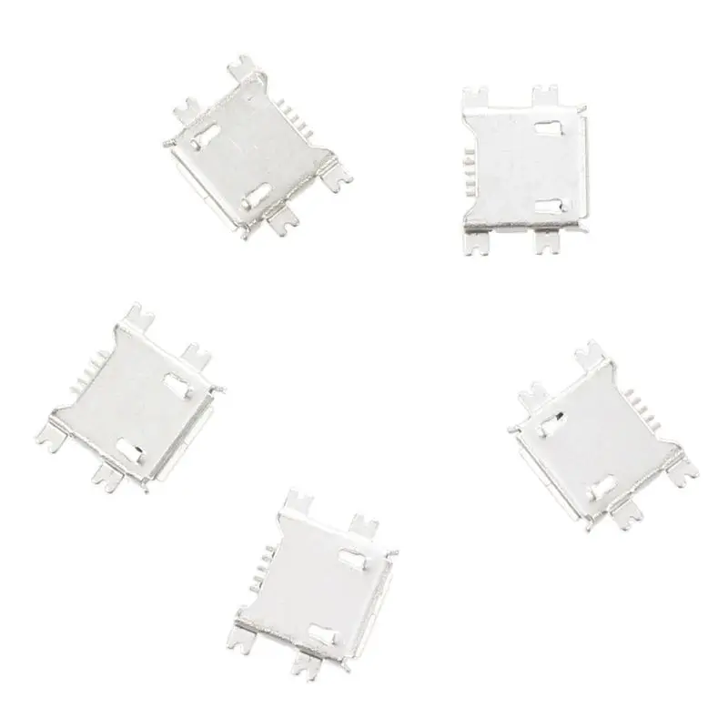 5 Pcs mini USB Type B Female Socket 180 Degree 5-Pin SMD SMT Jack Connector | Обустройство дома