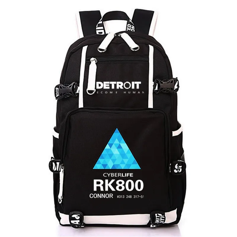 Рюкзак Detroit beke human RK800, сумка на плечо для путешествий, школьная сумка для подростков, девочек и мальчиков, повседневная usb зарядка, сумка для ноутбука
