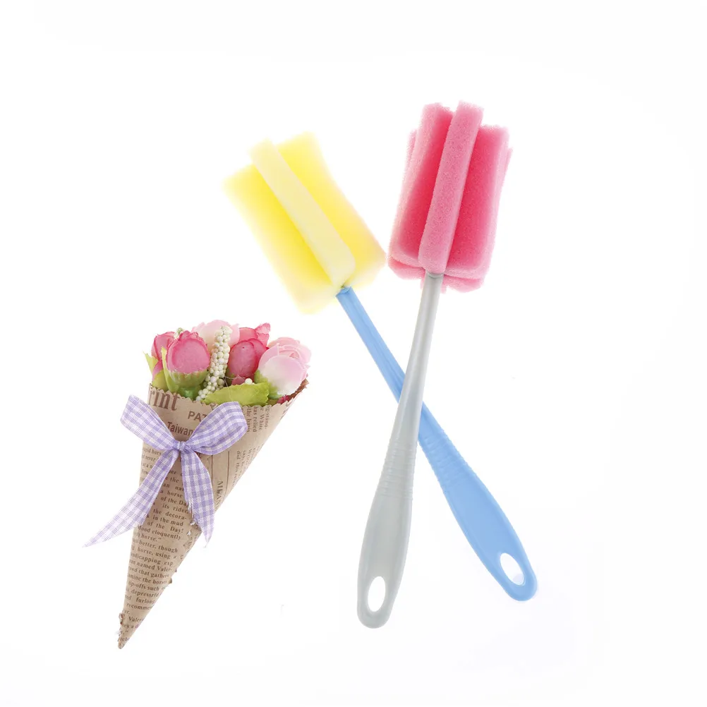 2pcs/set Kitchen Cleaning-Tool Sponge Brush For Wineglass Bottle Coffe Tea Glass Cup | Дом и сад