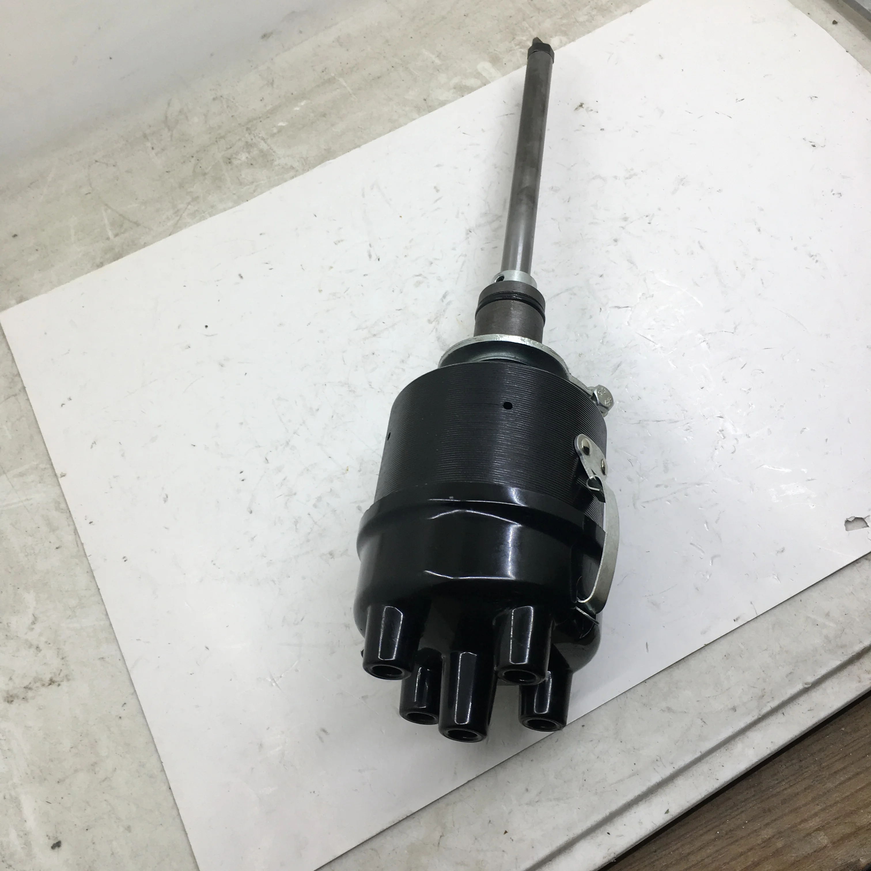 SherryBerg complete black Distributor points style 6/12 volt Fits 134L 134F 4cyl FOR jeep Willys MB CJ2A CJ3B