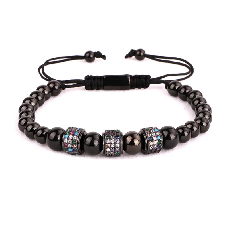 New Women Jewelry High Quality Colorful CZ Charm Stainless Steel Bead Handmade Fashion Bracelet - Image 2