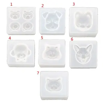 

Cute Pet Dog Cat Bear Pendant Resin Silicone Mold Jewelry Making Tools Art Craft T4MD