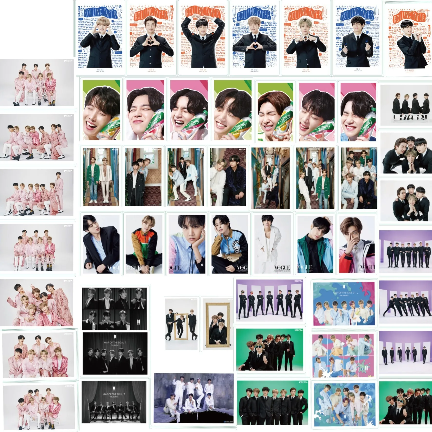 Южнокорейские группы K POP Bangtan Boys постер ломо карточка новый альбом фотокарточки