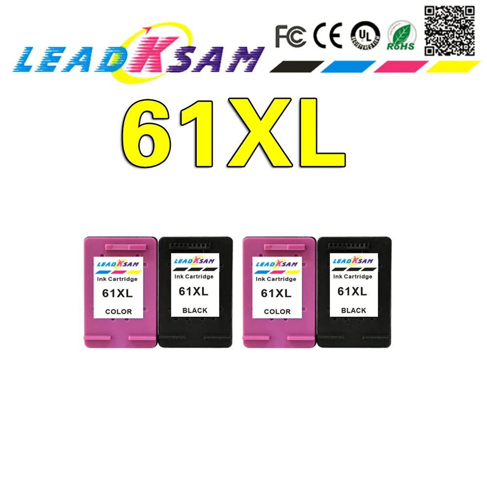 61XL заправленные чернильные картриджи совместимые с hp 61 для hp61 xl Deskjet 1000 1050 3000 3050 ENVY