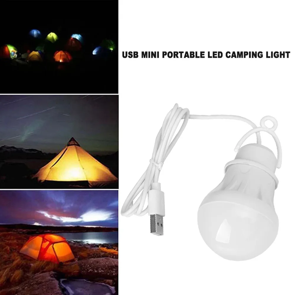 Portable camp lamp 5V USB mini bulb outdoor camping hiking lamp super bright reading light for student study led light mini led light