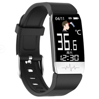 

T1S Smart Bracelet Real-Time Body Temperature Monitoring Wristband IP67 Waterproof Fitness Watch Men Fitness Watch