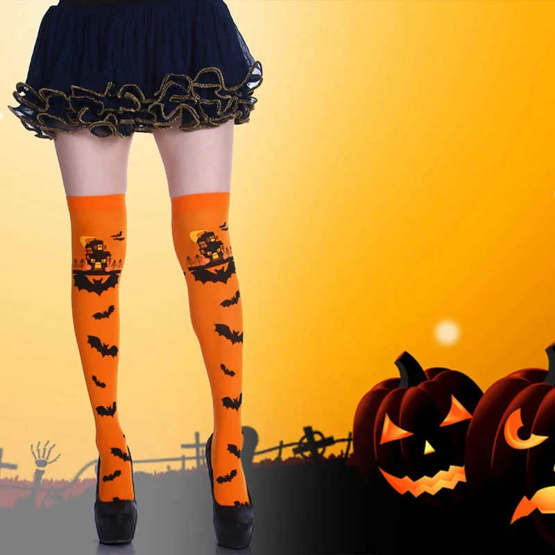 

2020 Autumn And Winter New Halloween Socks Party Holiday Dress Up Costume Over The Knee Socks
