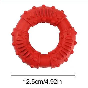 

Dog Molar Rubber Ring Puppy Teeth Cleaning Chew Circle Bite Resistant Pet Toy 11UA