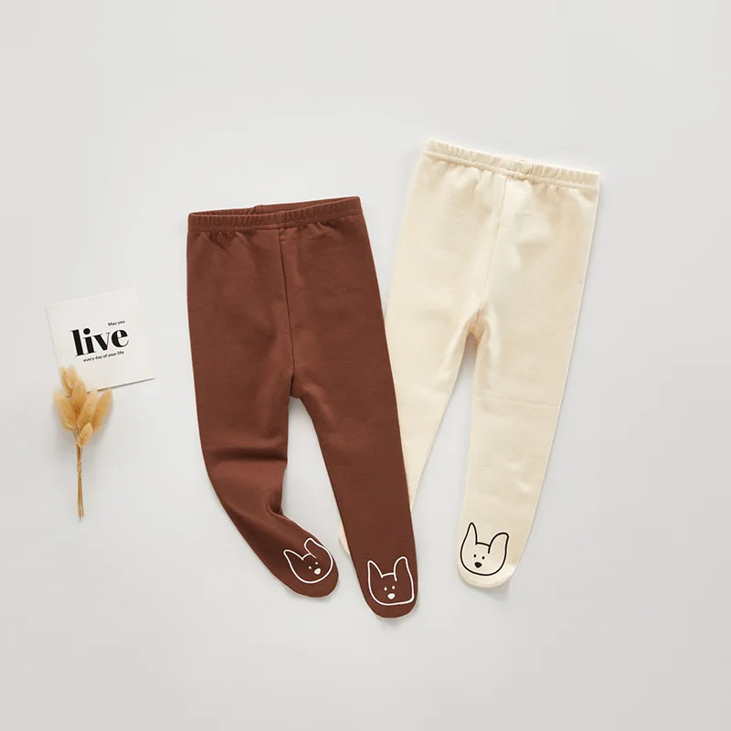 Travel snail baby girls leggings children baby girl warm clothes winter boys pants warm leggings for girls pantalon fille New
