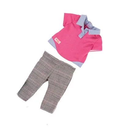 T-shirt pant Одежда для куклы 45 см кукла наряды наше поколение Делюкс 6 стилей одежда для 18-дюймовой куклы и 17 дюймов кукла - Цвет: T-shirt pant