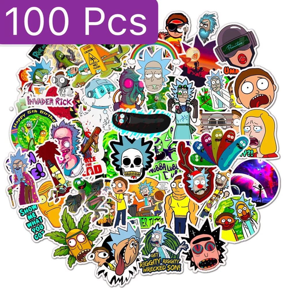 

Drama Rick and Morty 2019 Stickers Decal For DIY Styling Vinyl Home Decor Pegatina Decal For Snowboard Laptop Luggage Car Fridge