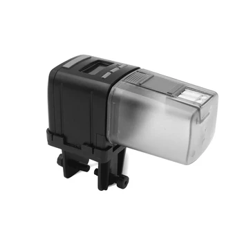 

1pc Digital LCD Fully Automatic Fish Feeder Aquarium Tank Goldfish Smart Timing Holiday Feeding Timer Mini Feeder plastic