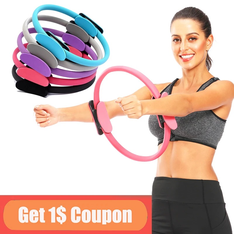 Yoga Circle Pilates Ring Gym Fitness Workout Sport Keep Fit Equipment Accessorry