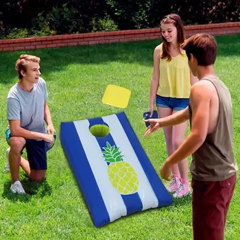 

Bean Bag Toss Game Set PVC Inflatable Popular Cornhole Game Set With 6 Bean Bags For Outdoor Fun Outdoor Sport