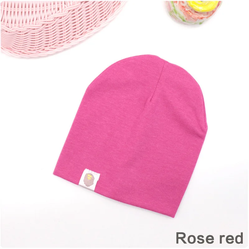 Cotton Knitted Padded Baby Baby Hat Children's Hat Spring And Autumn Baby Hat orange skully hat