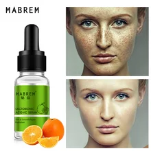 MABREM Vitamin C Face Serum Anti-wrinkle Shrink Pore Brightens Skin Moisturizing Whitening Tone Smooth Repair Essence Care 10ml