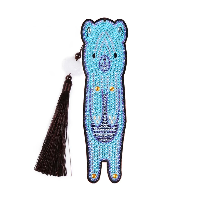 

5D DIY Special Shaped Diamond Painting Leather Bookmark Book Mark Embroidery Art