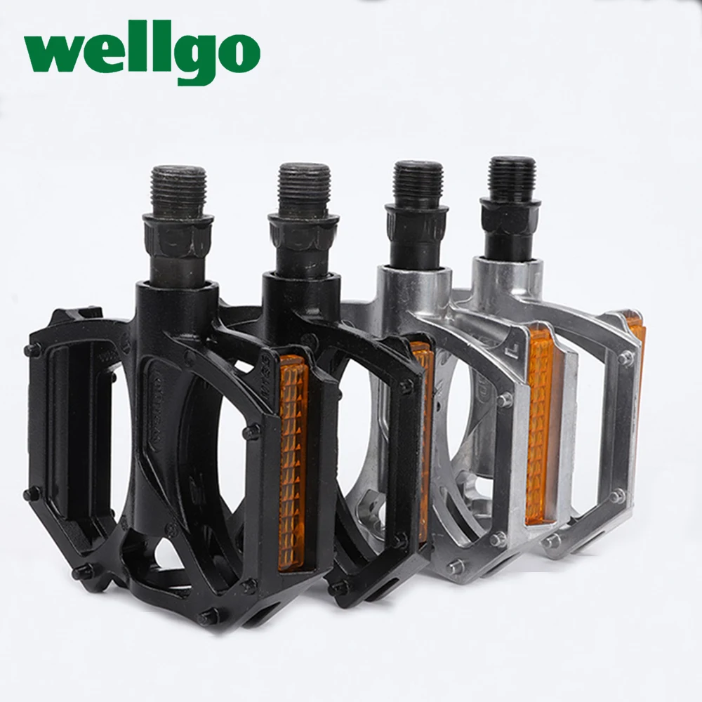 WELLGO Pedal M195 Aluminum Alloy MTB Bike Pedals 2DU Bearing Ultralight