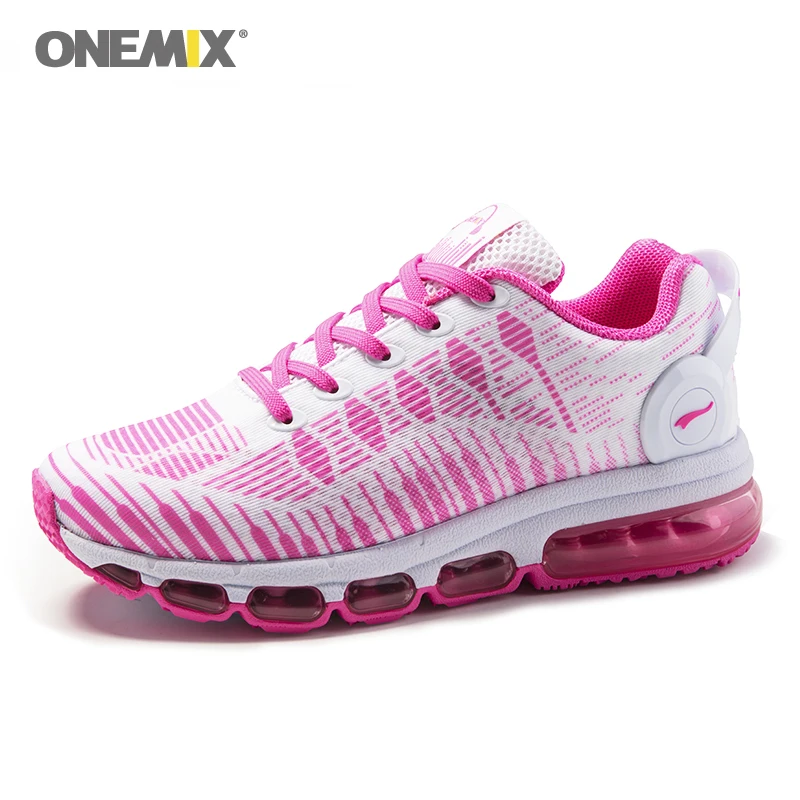 ONEMIX женская обувь для бега на воздушной подушке; цвет розовый; zapatos de mujer; женские дышащие кроссовки; нескользящая удобная сетчатая спортивная обувь