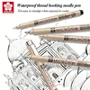 SAKURA Manga Markers Needle Pen Art Hand-painted Hook Line Pen Animation Creation Design Drawing Pen for Drawing Art Single 4