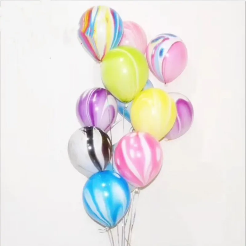 Агатовые латексные сферы 10 дюймов 2,2 г толстые облака воздушные шары Свадебные праздничные украшения день рождения украшения