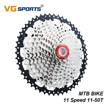 

VG Sports Bike Bicycle MTB Cassette 11 Speed Freewheel Ratio 11-50T Sprocket Steel Mountain Cassette Flywheel For Shimano