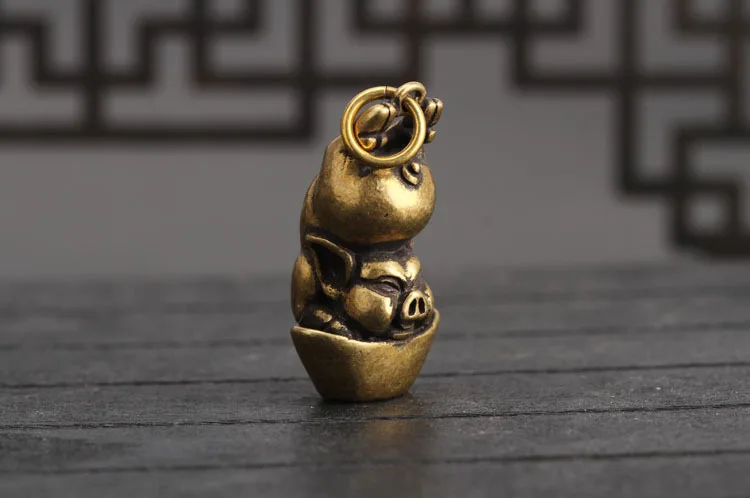 lucky pig keychians pendants (9)