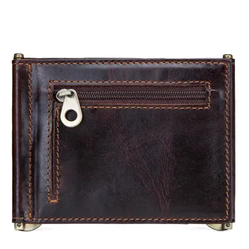 

2019 New Vintage Genuine Leather Casual Solid Unisex Card Holder Multi-card Position Vintage Card Wallet Coin Purse