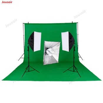

Studio Photo Light Set 2 Meter Light Stand Four Lights Soft Light Box Photography Background Frame Background Cloth CD50 T03