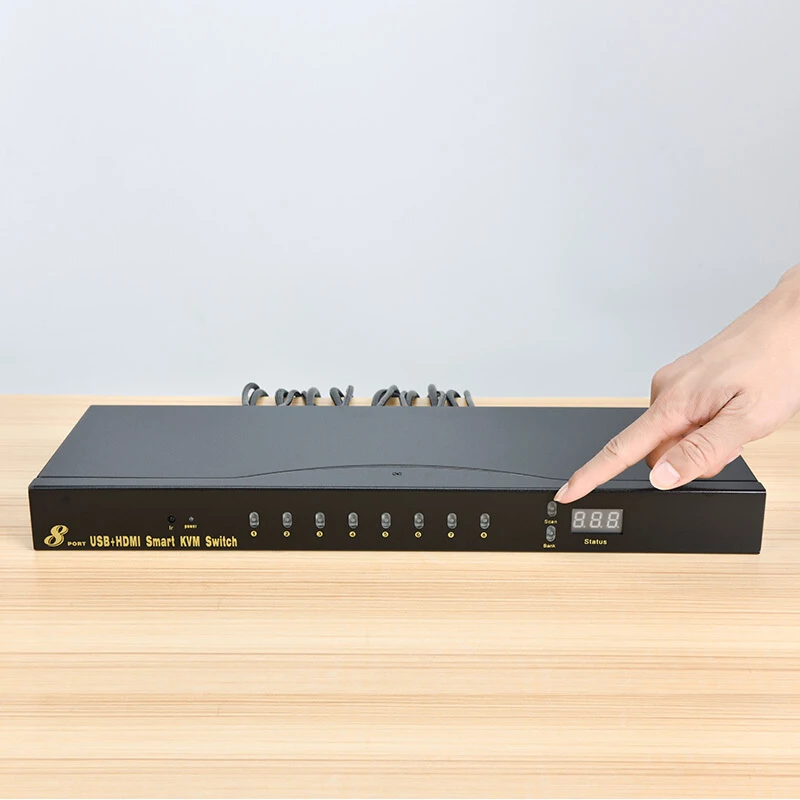 USB HDMI KVM переключатель 8 портов Автоматическое сканирование 1080P 3D, HDMI переключатель ПК МОНИТОР клавиатура мышь переключатель для компьютера ноутбук DVR NVR Xbox