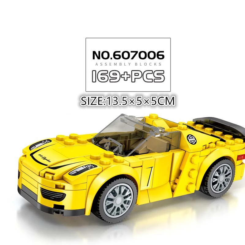 Speed Champions Technic City Assemble autos model Building Blocks supercar city Racing Car Bricks Toys for Children small bricks