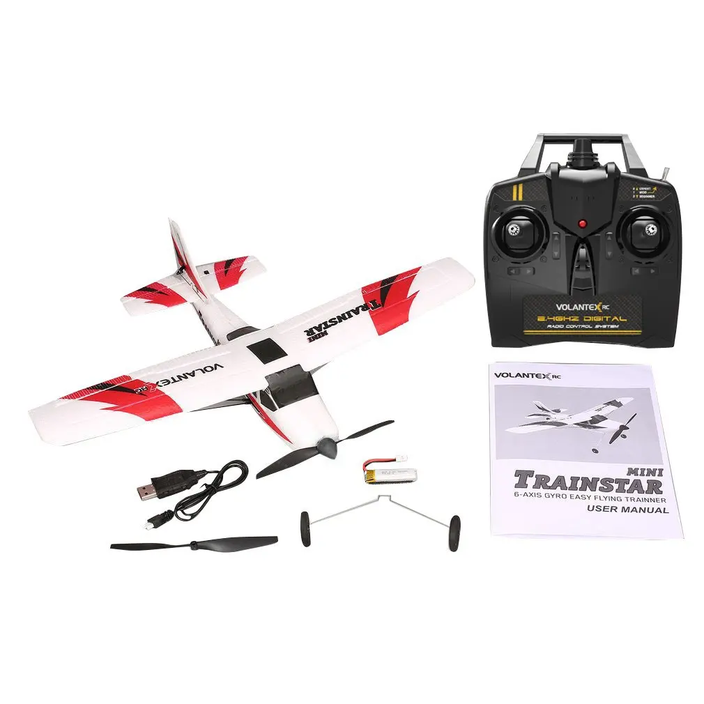 VOLANTEX V761-1 2 4 ГГц 3CH мини Trainstar 6-Axis Дистанционное Управление RC самолет с неподвижным