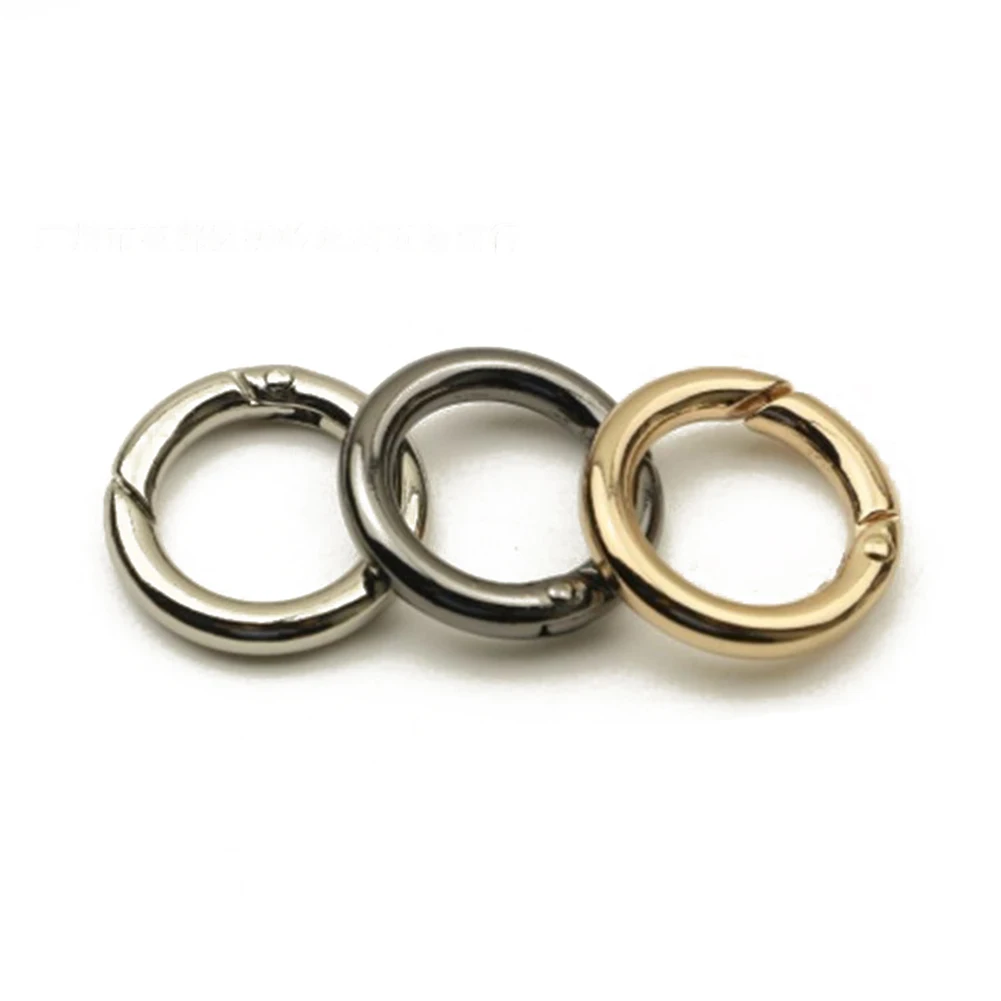 

1Pc Metal Spring Gate O Ring Openable Keyring Leather Bag Belt Strap Buckle Dog Chain Snap Clasp Clip Trigger Luggage
