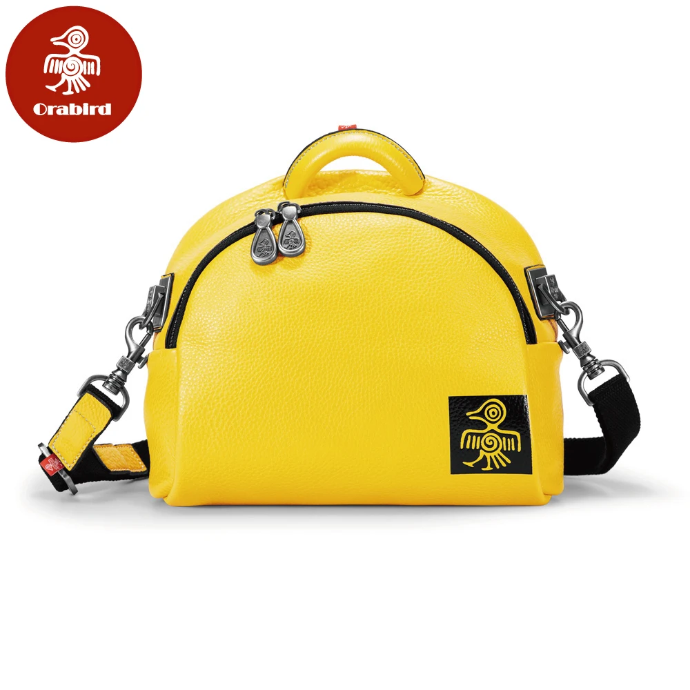 Orabird Luxury Shoulder Crossbody Saddle Bag for Women Real Soft Genuine Leather Half-Moon Handbags Casual City Bags