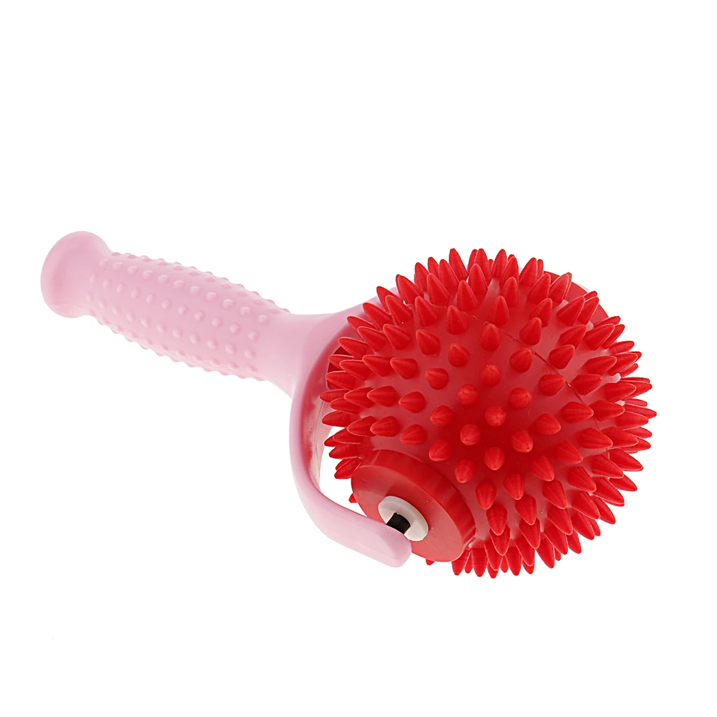 Ручной иглоукалывание Рефлексология полная рука для ног Spiky массаж шариковый аппликатор боль в мышцах ролик-массажер-2 цвета