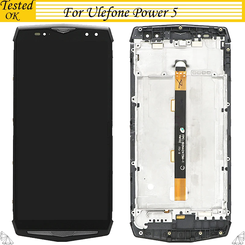 

For Ulefone Power 5 LCD Display With Touch Screen LCD Screen Digitizer Assembly With Frame Replacement Parts For Power5 LCD
