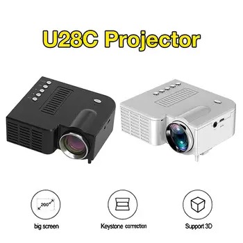 

ABS Portable Video Projector Home Theater Cinema Office Supplie Support For Smart Phones Wide Application Convenient To Use
