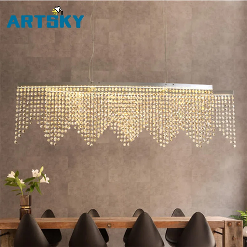 

Italian Postmodern Minimalist Nordic LED Crystal Decorative Light for Kitchen Dining Lighting